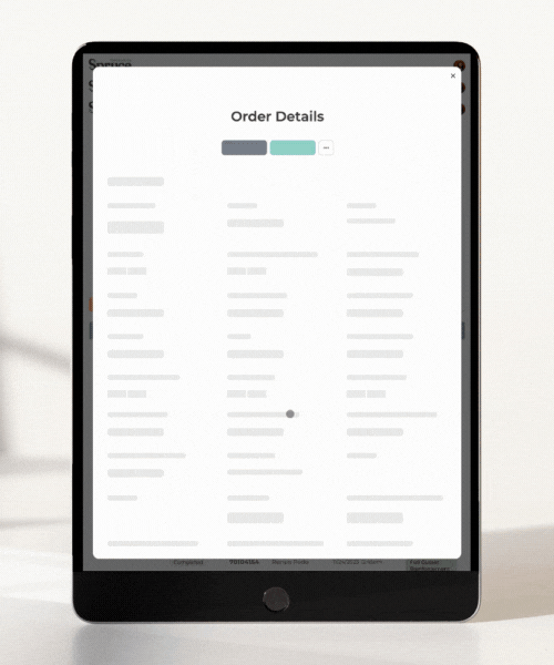 A .gif showing the Spruce App in use.